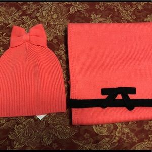 Kate spade hat and scarf